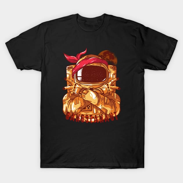 Gangstanaut T-Shirt by Lees Tees